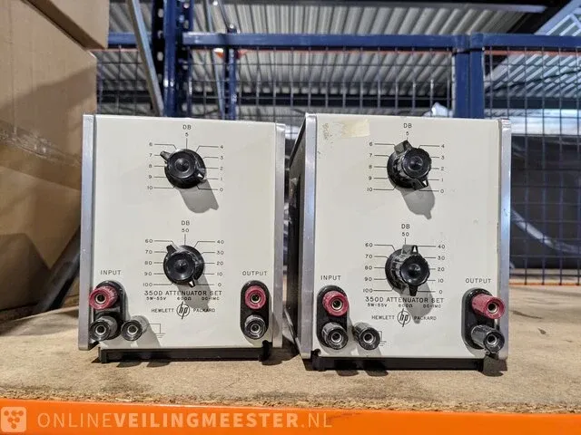 2x attenuator 350d hewlett packard, wit groen - afbeelding 1 van  4