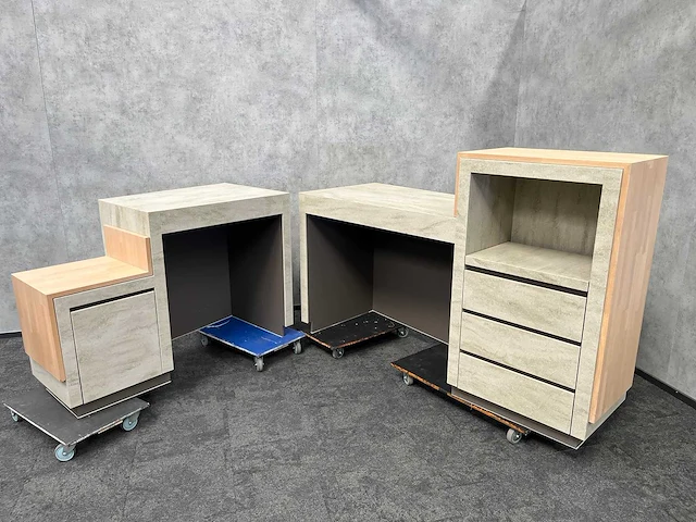 2x baliemeubel composiet grijs-beige - afbeelding 1 van  22