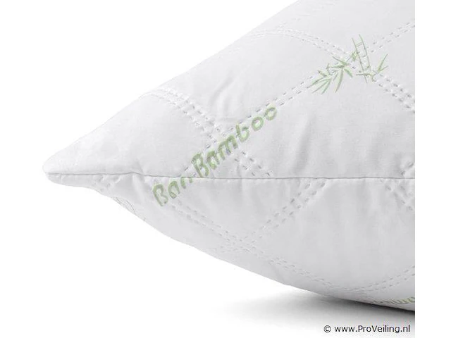 2x bamboo hoofdkussen 60x70cm - afbeelding 4 van  5