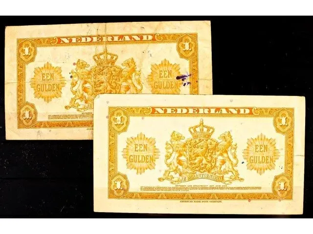2x bankbiljetten nederland 1943 - afbeelding 2 van  2