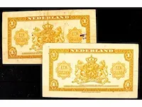 2x bankbiljetten nederland 1943 - afbeelding 2 van  2