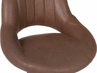 2x bar stoelen verstelbare hoogte bruin - afbeelding 4 van  5