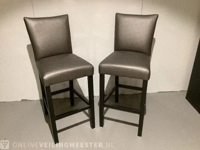 2x barkruk di-mondi, grijs/zwart - afbeelding 1 van  4