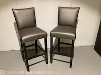 2x barkruk di-mondi, grijs/zwart - afbeelding 1 van  4