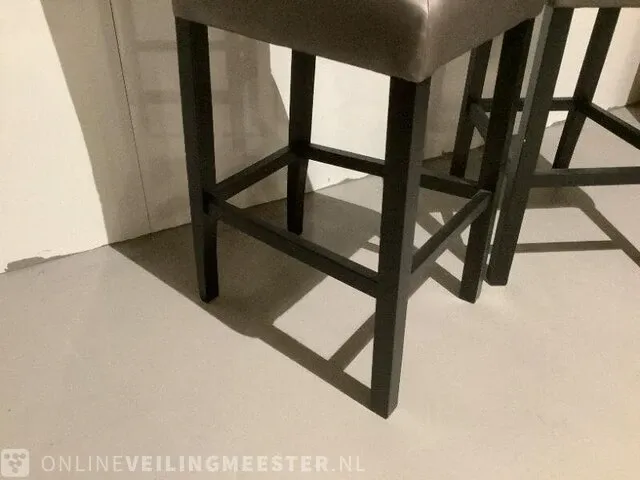 2x barkruk di-mondi, grijs/zwart - afbeelding 3 van  4
