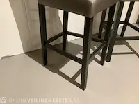 2x barkruk di-mondi, grijs/zwart - afbeelding 3 van  4