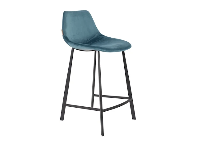 2x barstoel dutchbone, franky, zithoogte ca. 65 cm, blauw - afbeelding 1 van  5