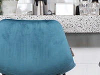 2x barstoel dutchbone, franky, zithoogte ca. 65 cm, blauw - afbeelding 2 van  5
