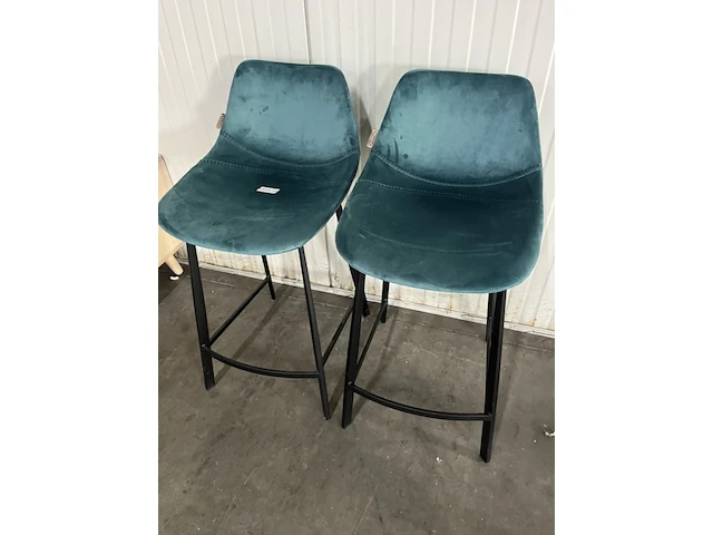 2x barstoel dutchbone, franky, zithoogte ca. 65 cm, blauw - afbeelding 4 van  5