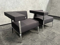 2x bene coffice - design fauteuil - antraciet - afbeelding 9 van  10