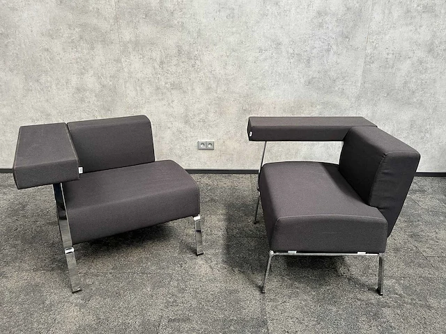 2x bene coffice - design fauteuil - antraciet - afbeelding 2 van  10