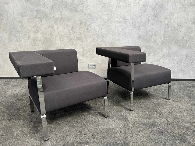 2x bene coffice - design fauteuil - antraciet - afbeelding 3 van  10