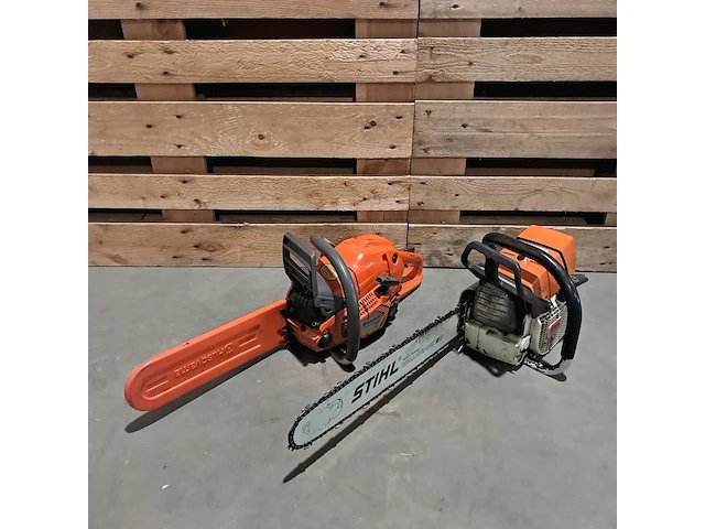 2x benzine kettingzaag, stihl & husqvarna - afbeelding 1 van  17