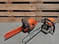 2x benzine kettingzaag, stihl & husqvarna - afbeelding 1 van  17