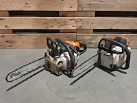 2x benzine kettingzaag, stihl, ms 192c & ms 201 tc - afbeelding 1 van  11