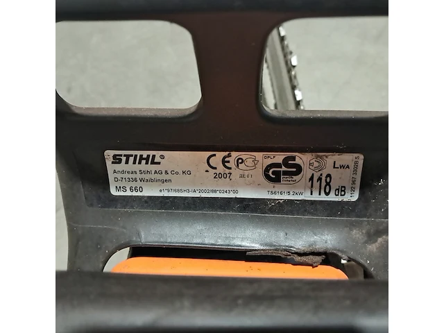 2x benzine kettingzaag, stihl, ms 660 & ms 201 tc - afbeelding 10 van  13