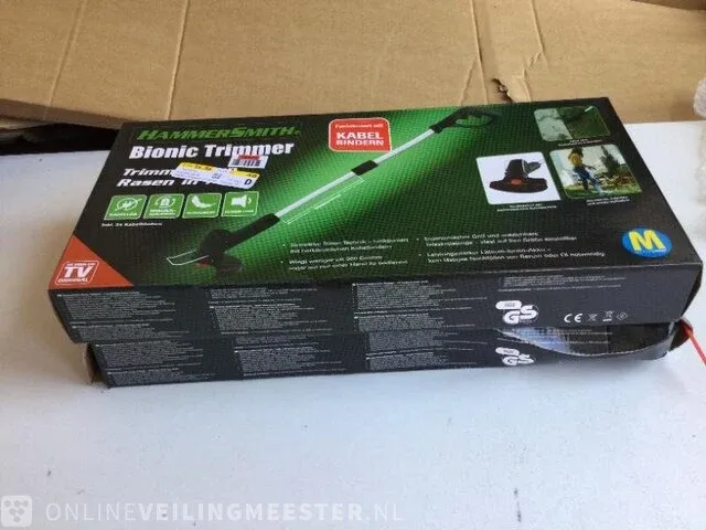 2x bionic accu grastrimmers hammersmith, zwart/zilver - afbeelding 2 van  4