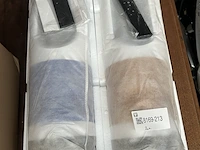 2x bladloze ventilator-kachel warm/koud wit-blauw, wit-goud - afbeelding 1 van  4
