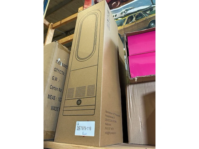 2x bladloze ventilator-kachel warm/koud wit wit - afbeelding 4 van  5