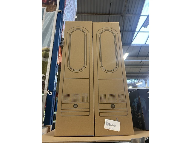 2x bladloze ventilator-kachel warm/koud wit - afbeelding 2 van  3