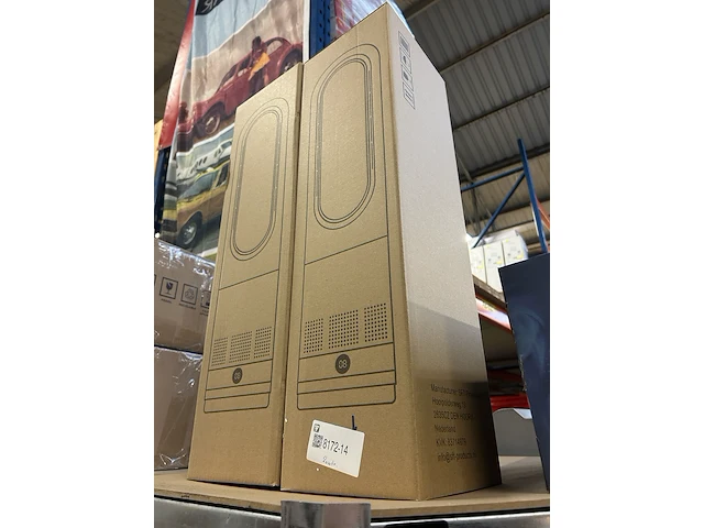 2x bladloze ventilator-kachel warm/koud wit - afbeelding 3 van  3