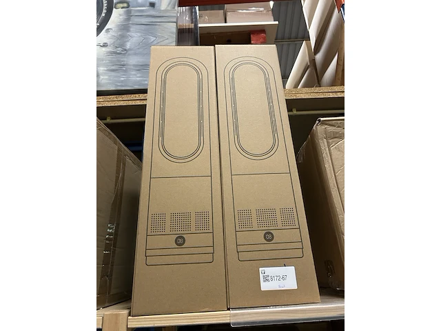 2x bladloze ventilator-kachel warm/koud wit - afbeelding 2 van  3