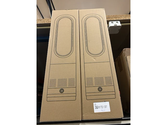 2x bladloze ventilator-kachel warm/koud wit - afbeelding 2 van  3