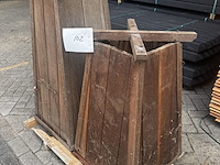 2x bloembakken hardhout | sommige licht vergrijsd - afbeelding 2 van  2