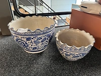 2x bloempotten - afbeelding 1 van  3