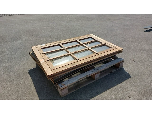 2x blokhut raam lxb ca. 136x90cm - afbeelding 3 van  5