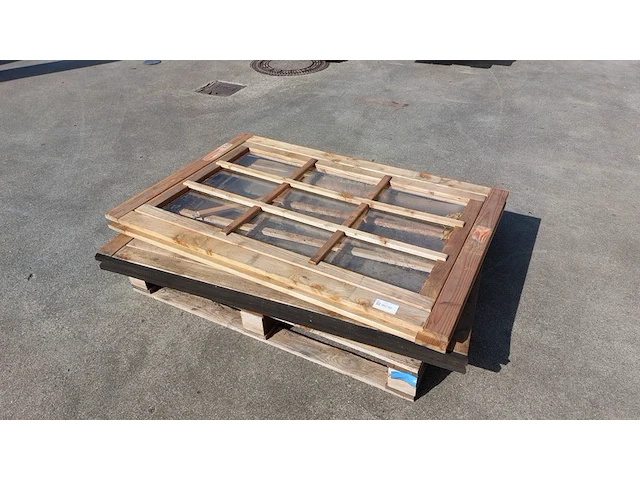 2x blokhut raam lxb ca. 136x90cm - afbeelding 5 van  5