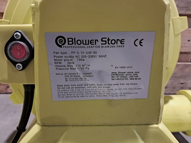 2x blower voor luchtkussen blower store, ff-0.75 - afbeelding 6 van  9
