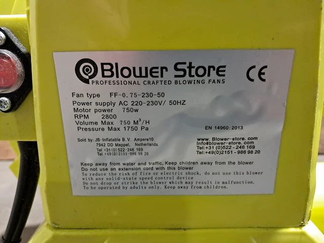 2x blower voor luchtkussen blower store, ff-0.75 - afbeelding 9 van  9