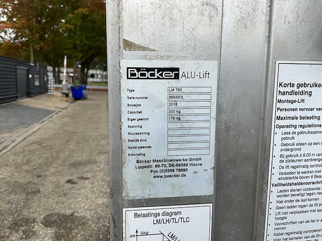 2x bocker alu-lift lm750-lm575 kanaallift - afbeelding 4 van  16