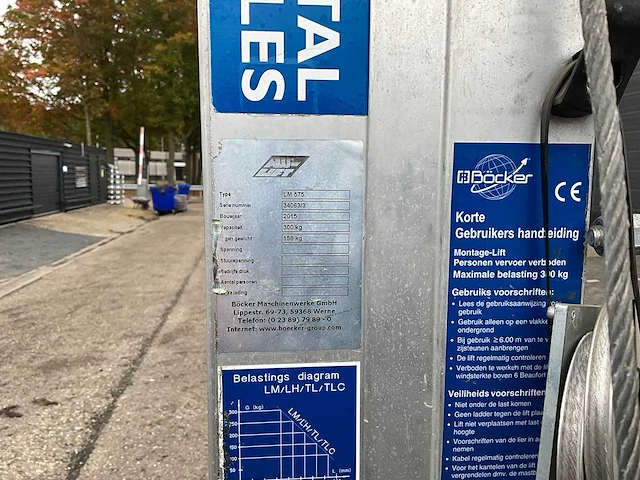 2x bocker alu-lift lm750-lm575 kanaallift - afbeelding 8 van  16