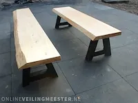 2x boomstambankjes - afbeelding 1 van  6