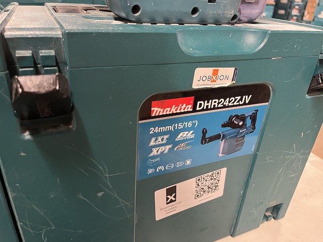 2x bouwgereedschap, 1x accu, 1x lader, m-boxen makita, 1x dhs630zj, 1x dhr242zjv - afbeelding 8 van  8