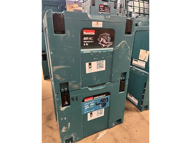 2x bouwgereedschap in m-box (1x cirkelzaag, 1x combihamer) makita, 1x dhs630zj, 1x dhr242zjv - afbeelding 3 van  5