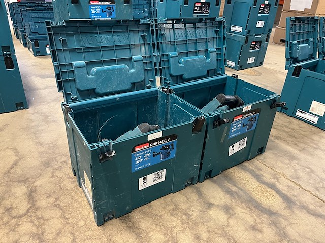 2x bouwgereedschap in m-box (2x combihamer) makita, dhr242zjv - afbeelding 1 van  4