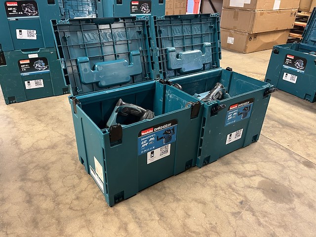 2x bouwgereedschap in m-box (2x combihamer) makita, dhr242zjv - afbeelding 1 van  4