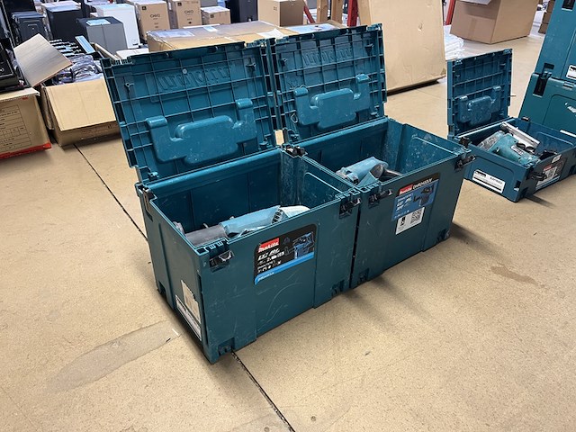 2x bouwgereedschap in m-box (2x combihamer) makita, dhr243rtjv, dhr242zjv - afbeelding 1 van  4