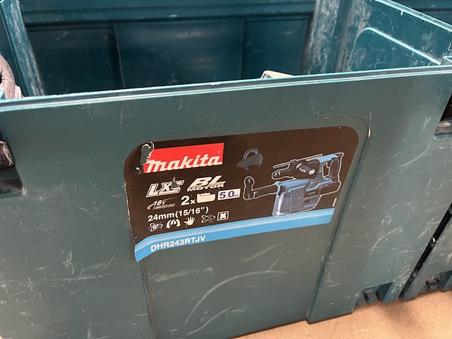 2x bouwgereedschap in m-box (2x combihamer) makita, dhr243rtjv, dhr242zjv - afbeelding 4 van  4