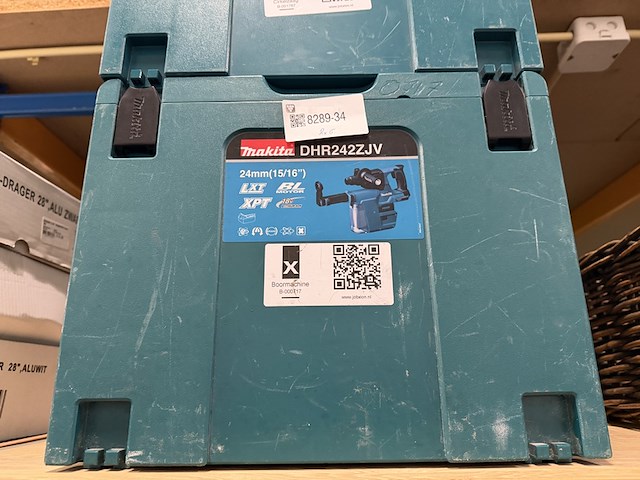 2x bouwgereedschap in m-box (cirkelzaag, combihamer), makita, dhs630zj, dhr242zjv - afbeelding 2 van  3