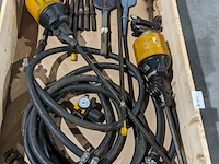 2x breekhamer en ca.14x beitel, atlas copco
