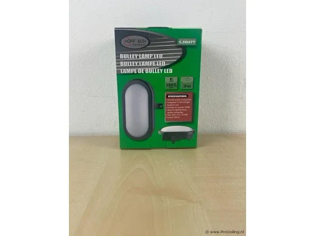 2x bully lamp led zwart 5,5watt - afbeelding 1 van  2