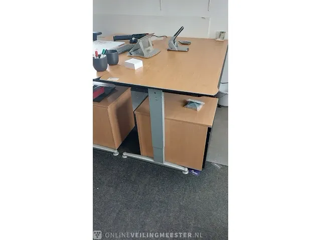 2x bureau met 2x ladeblok - afbeelding 2 van  9