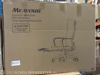 2x bureaustoel ergonomisch mfavour, mfv000042, zwart - afbeelding 2 van  3