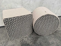 2x buzzispace buzzispot - akoestische design poef - taupe - afbeelding 2 van  9