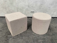 2x buzzispace buzzispot - akoestische design poef - taupe - afbeelding 7 van  9