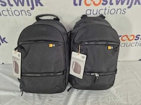 2x case logic bryker - laptop rugzak - 15.6 inch / zwart - afbeelding 2 van  2